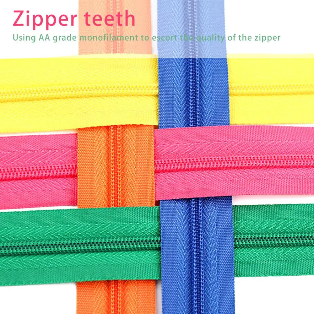 10 Unidades Zíper Invisível de Nylon em Espiral – Tamanhos 28 a 60 cm, Acessórios de Costura DIY e Artesanato