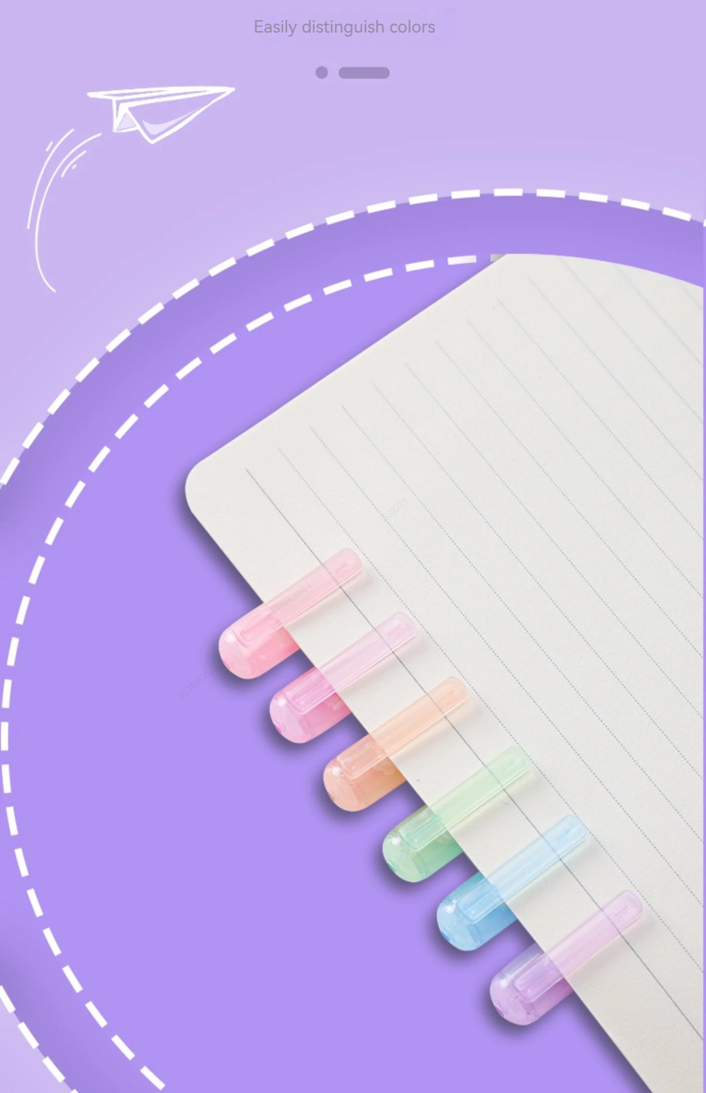 Kit 6 Canetas Marca-Texto Kawaii – Ponta Roller em Formato de Flor