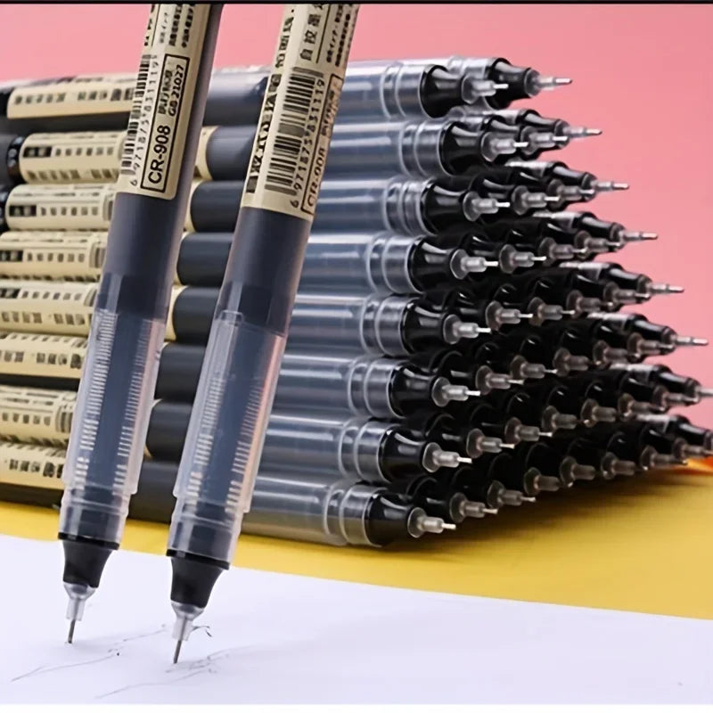 10 Peças Caneta Gel Agulha – Caneta Esferográfica Líquida para Escritório e Escola