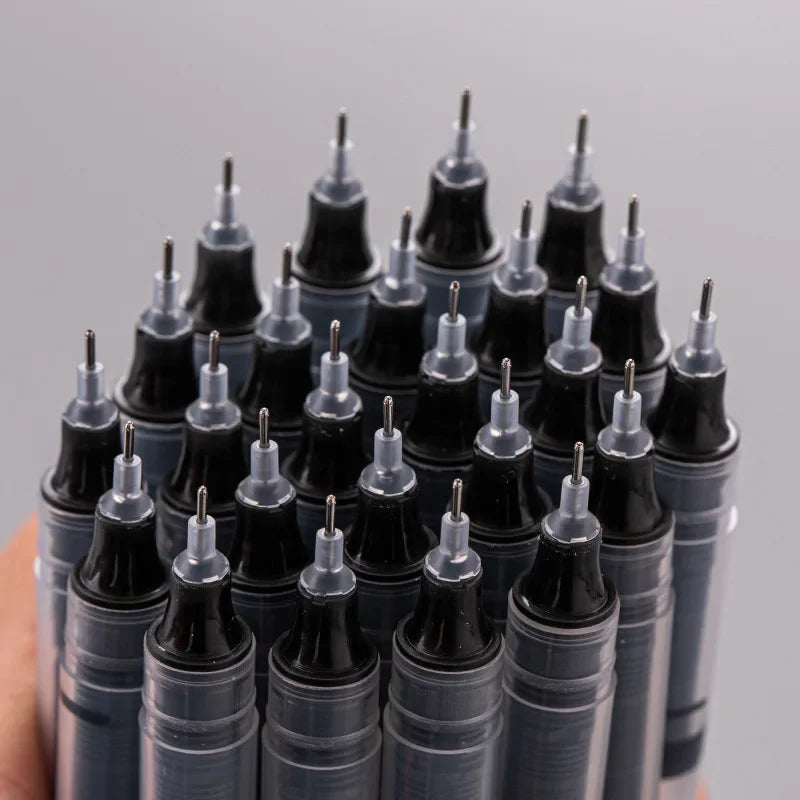 10 Peças Caneta Gel Agulha – Caneta Esferográfica Líquida para Escritório e Escola