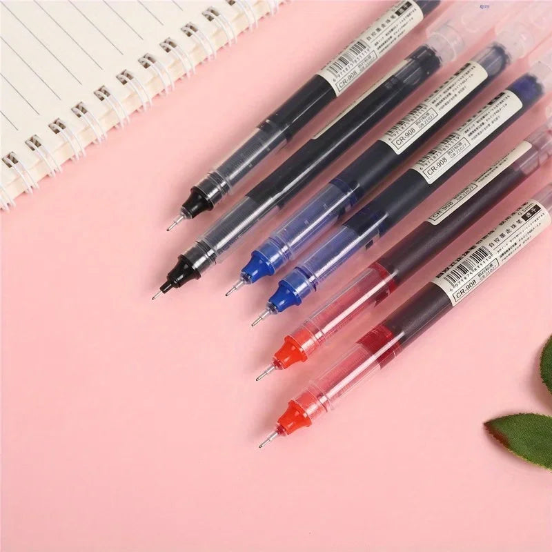 10 Peças Caneta Gel Agulha – Caneta Esferográfica Líquida para Escritório e Escola