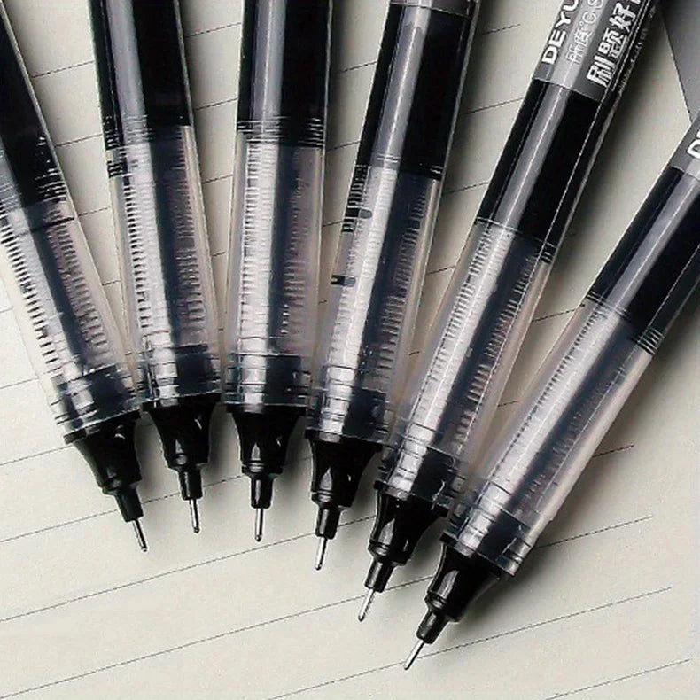 10 Peças Caneta Gel Agulha – Caneta Esferográfica Líquida para Escritório e Escola