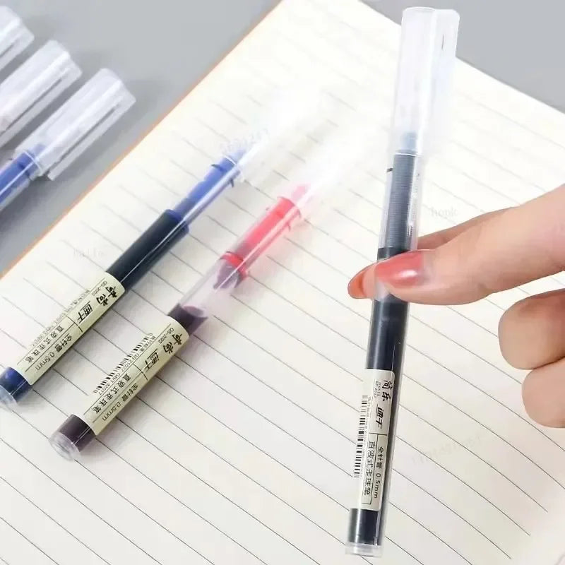 10 Peças Caneta Gel Agulha – Caneta Esferográfica Líquida para Escritório e Escola