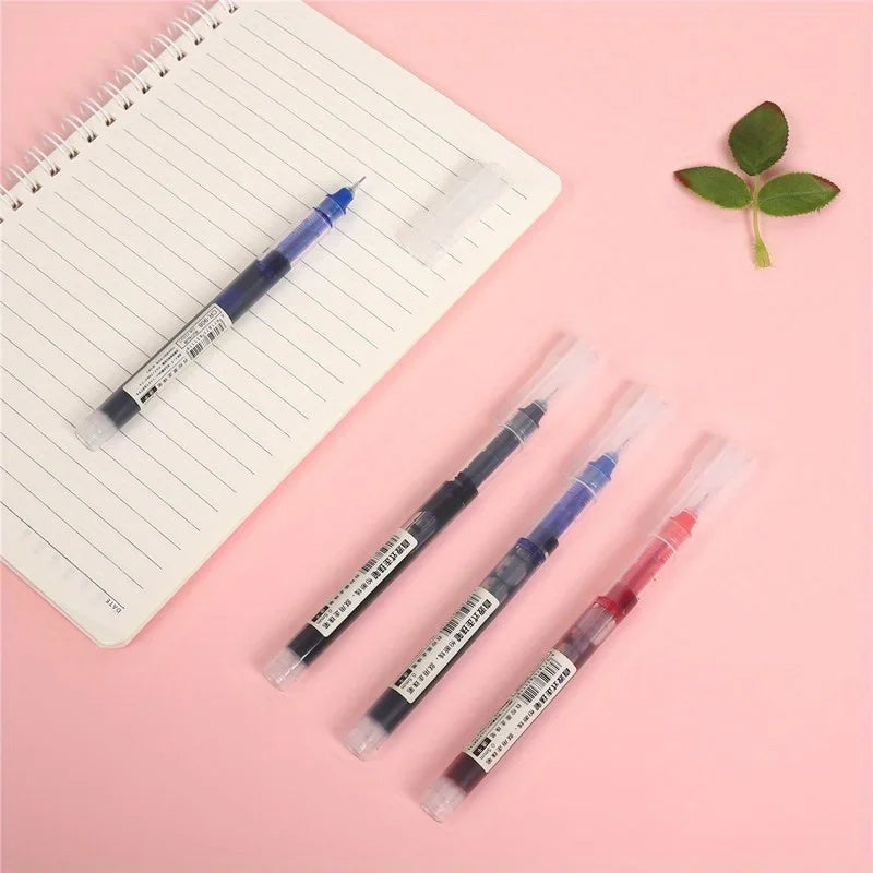 10 Peças Caneta Gel Agulha – Caneta Esferográfica Líquida para Escritório e Escola