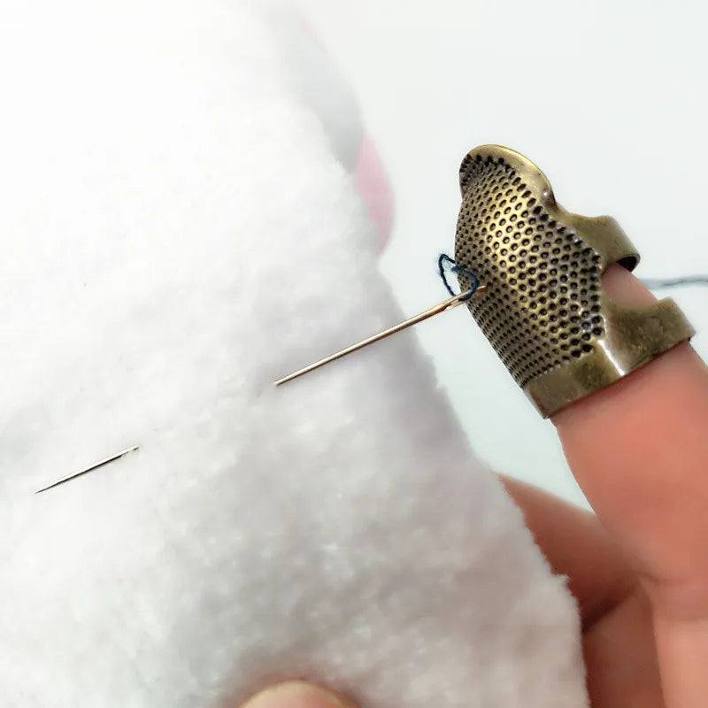 1 Peça Dedal Retrô para Costura – Protetor de Dedo Antigo, Anel para Agulha, Ferramenta de Artesanato e Acessório Doméstico
