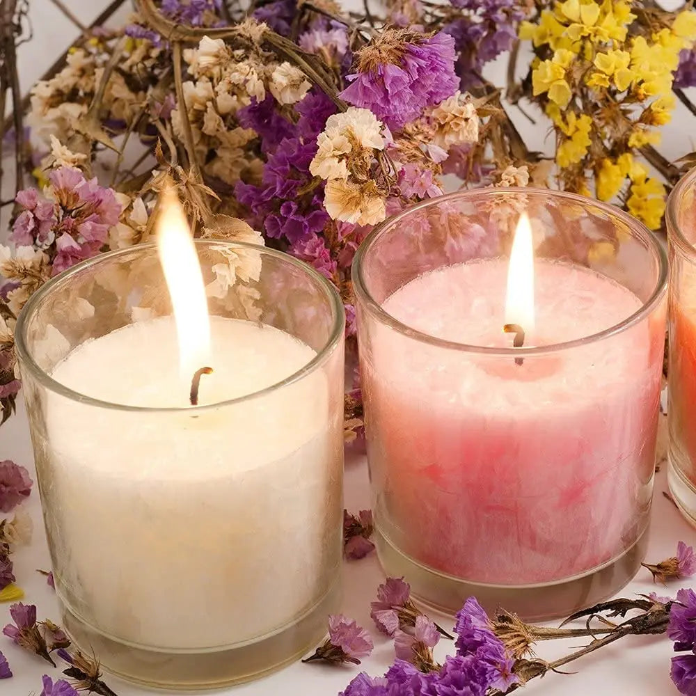 Kit 100 Pavios de Velas Pré-Encerados com Suporte – Algodão para Velas Artesanais