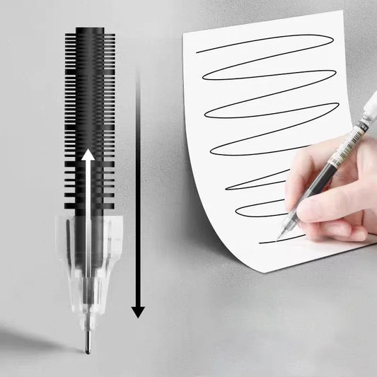 10 Peças Caneta Gel Agulha – Caneta Esferográfica Líquida para Escritório e Escola