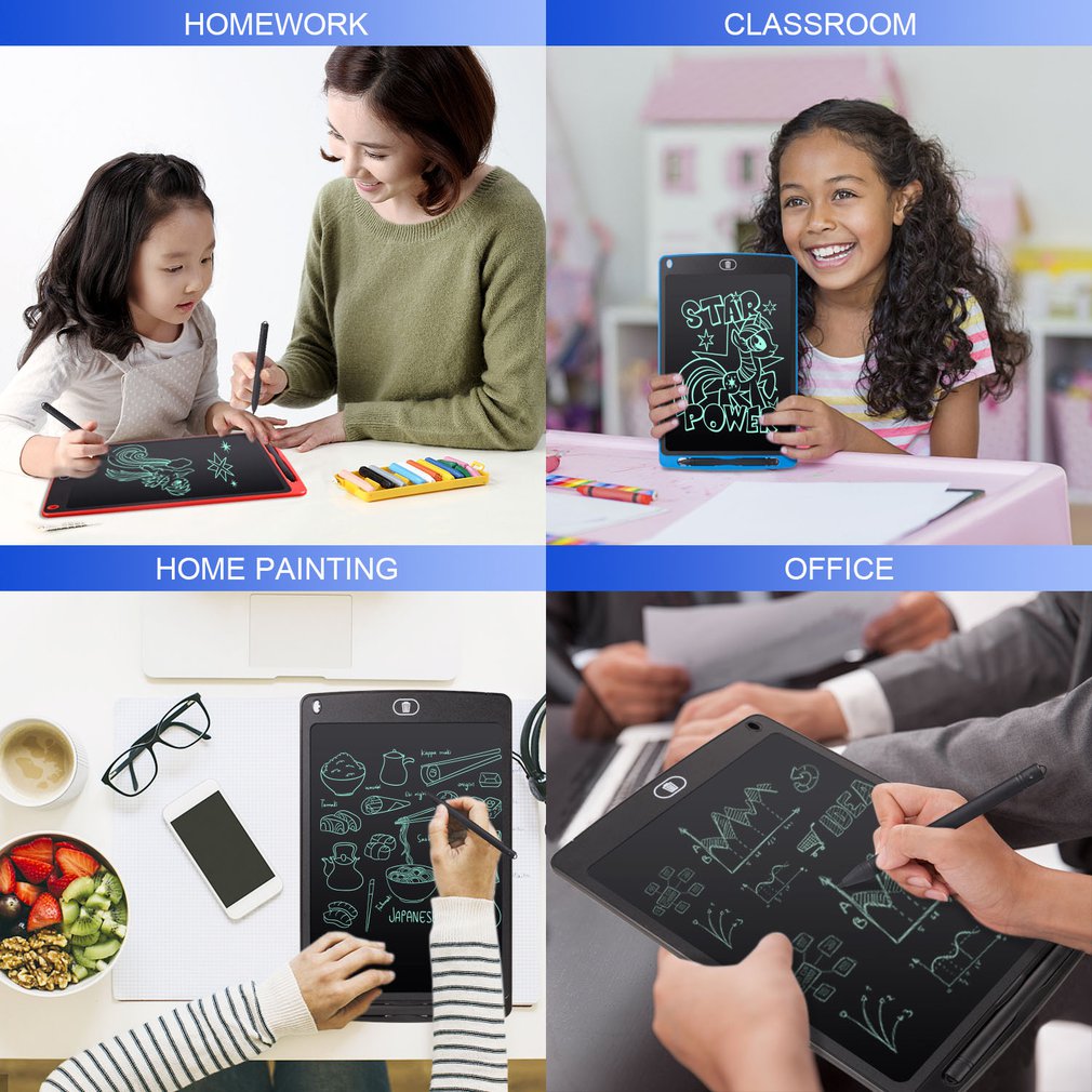 Tablet de Desenho Digital 8,5" – Lousa Eletrônica LCD Portátil